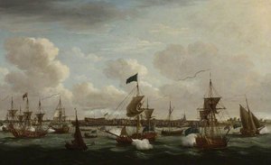 The Landing of Princess Charlotte of Mecklenburg Strelitz at Harwich
