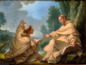 A Miracle Of St Bernard — Charles-andré Van Loo