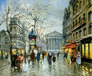 Rue Tronchet La Madeleine — Antoine Blanchard (marcel Masson), Impressionism