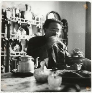 Photograph Of Diego Rivera Eating At A Table — Betty Lou Packard, Impressionism
