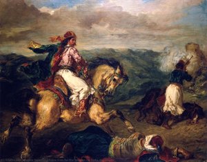 Scene From The War Between The Turks And Greeks — Eugène Delacroix, Romanticism