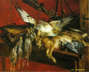 Still Life With Hare And Partridges — Lovis Corinth, Expressionism