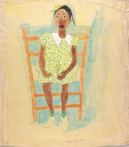 Little Girl With Flowers — William H. Johnson