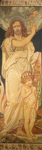 Stained Glass Design, Isaiah — Frederick James Shields