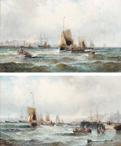 Whitby Harbour; And Off Rye Harbour — William Thornley