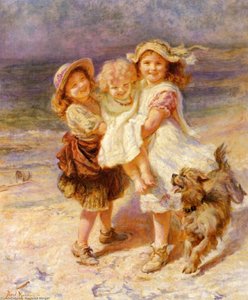 On The Beach — Frederick Morgan, Pre-raphaelite