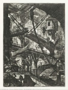The Drawbridge, Plate Vii From The Series Carceri D — Giovanni Battista Piranesi, Neoclassicism