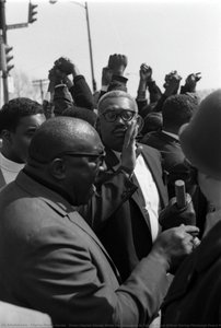Elmer Charles Shouts While Man Attempts To Talk To Police Officer During Pittsburgh Peace March — Charles Martin Hardie