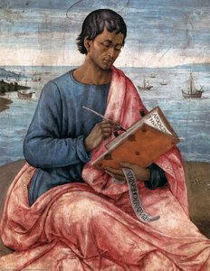 San Juan Evangelista En La Isla De Patmos (detalle) — Domenico Ghirlandaio