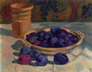 Still Life With Plums — Theo Van Rysselberghe