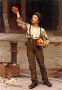 The Young Apple Salesman — John George Brown