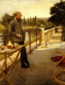 An Elegant Man On A Terrace — Henri Gervex