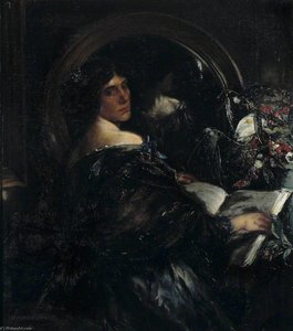Mrs Patrick Campbell — Charles Haslewood Shannon, Romanticism