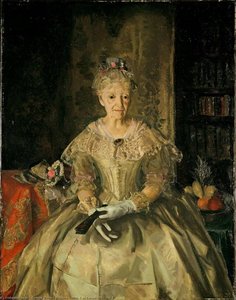 Mrs. T In Cream Silk, No. 1 — George Wesley Bellows