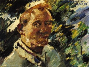 Small Self Portrait At The Walchensee — Lovis Corinth