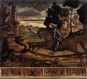 St George And The Dragon — Vittore Carpaccio, Renaissance Venetian Painting