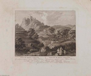 Vue De Rocca Giovine (no. V) — Francois Morel