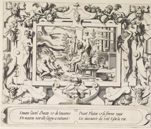 Medea sacrificing a black ram to Pluto and Persephone