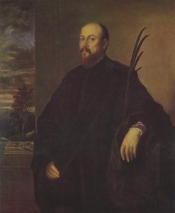 Portrait Of A Painter With A Palm Tree — Titian