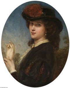 Lady With A Glove — John Robert Dicksee