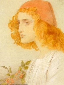 The Red Cap — Anthony Frederick Augustus Sandys, Pre-raphaelites
