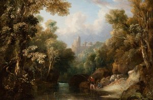 Rosslyn Castle From The Glen — John Thomson