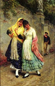 The Flirtation 1 — Eugen Von Blaas