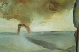 Landscape With Rock In The Shape Of A Triumphal Arch — Salvador Dalí, Surrealism