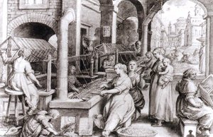 Reeling Of The Silk — Johannes Stradanus