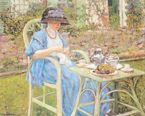 Breakfast In The Garden — Frederick Carl Frieseke