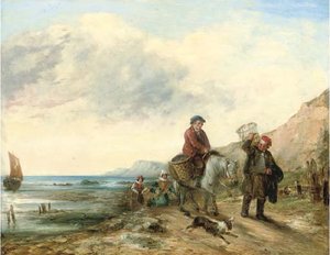Fisherfolk Returning With The Catch — William Collins