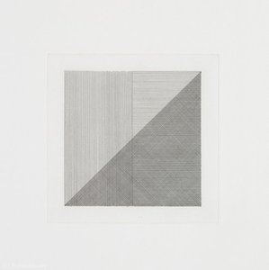 Untitled From Squares With A Different Line Direction In Each Half Square (2) — Solomon Lewitt