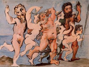 Silenus In Tanzender Gesellschaft — Pablo Picasso