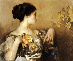 Lady With A Corsage — Edmund Charles Tarbell