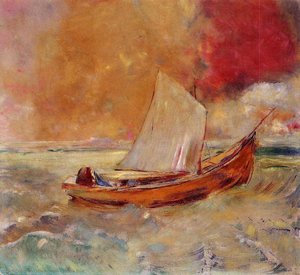 Yellow Boat — Odilon Redon