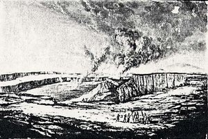Kilauea Crater, Day Scene, (painting)