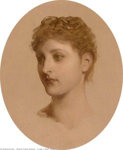 A Lady’s Head (study) — Sir Thomas Francis Dicksee