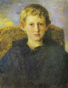 Portrait Of Boris Vasnetsov, The Artist's Son — Victor Vasnetsov