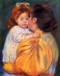 Maternal Kiss — Mary Stevenson Cassatt
