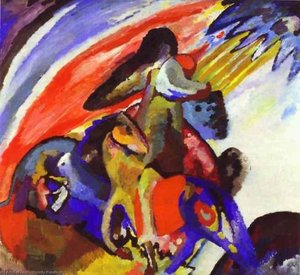 Improvisation 12 (rider) — Wassily Wassilyevich Kandinsky, Abstract Art