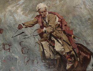A Studiy Of An Caucasian Men - — François Flameng