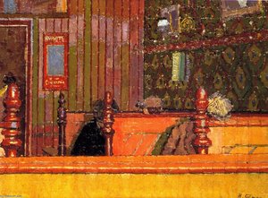 An Eating House — Harold John Wilde, Post-impressionism