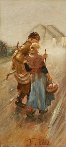 Schwerer Gang (der Gang Nach Bethlehem) — Fritz Von Uhde