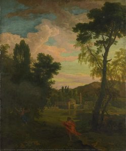 Arcadian Landscape With Jupiter And Io, Johannes Glauber, 1680 - 1726 — Johannes Glauber