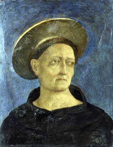 Head of a Tonsured, Beardless Saint