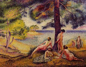 The Shady Beach — Henri Edmond Cross