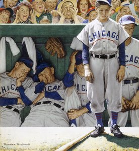 Jeers From Crowd — Norman Rockwell