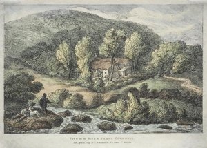 Views In Cornwall. View On The River Camel, Cornwall — Thomas Rowlandson, Neoclassicism
