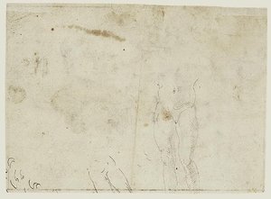 Studies Of A Male Figure (verso) — Hans Baldung