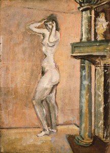 Untitled (female Nude Standing By A Fireplace) — Марк Ротко, Abstract Expressionism